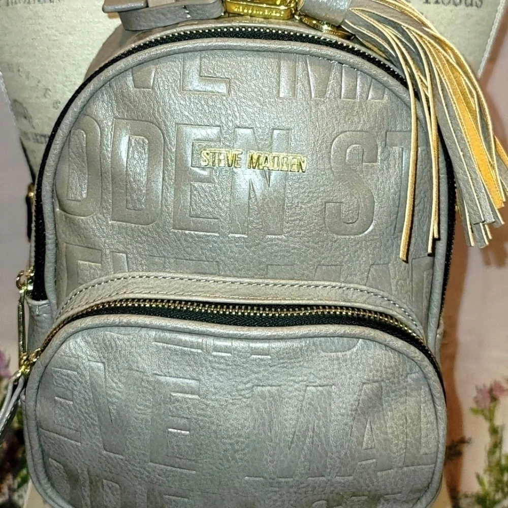 STEVE Madden Mini Leather Backpack